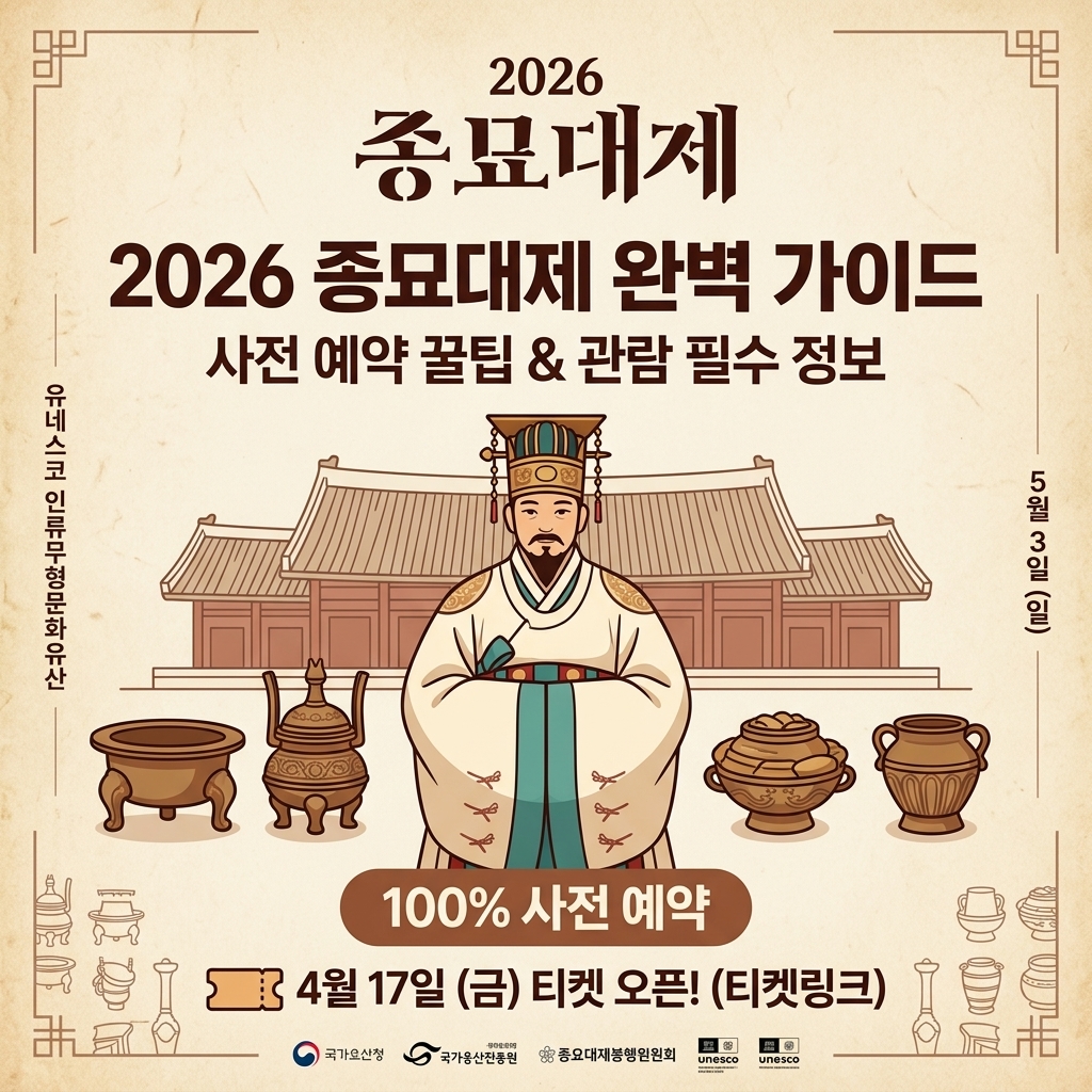 2026 종묘대제 예약 완벽가이드